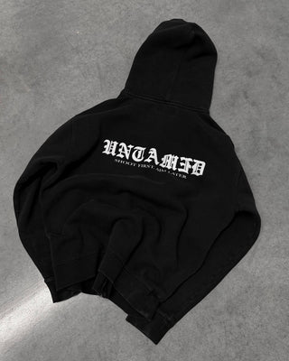 SHOOT FIRST, AIM LATER ZIP HOODIE