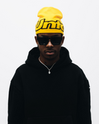 YELLOW JACQUARD BEANIE