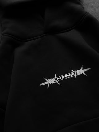 UNTAMED HOODIE DOBERMAN BLACK