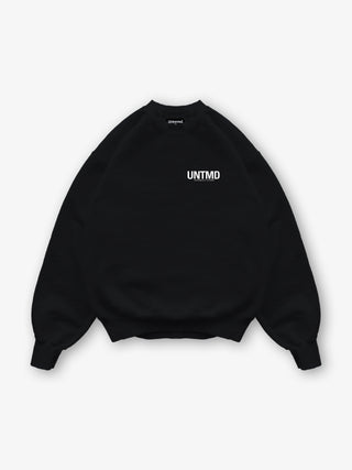 BLACK UNTMD CREWNECK