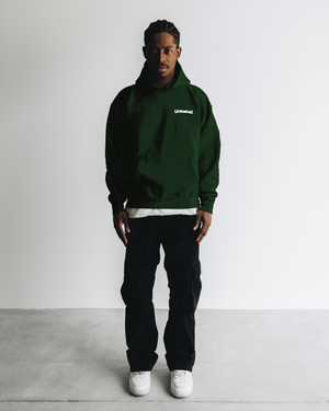 FOREST GREEN M HOODIE