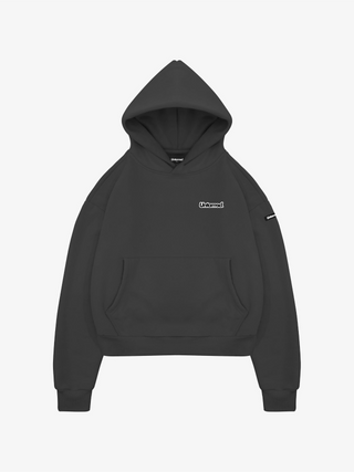 OUTLINE HOODIE STEEL