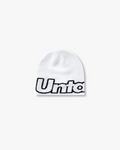 WHITE JACQUARD BEANIE