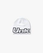 WHITE JACQUARD BEANIE