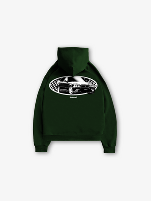 FOREST GREEN M HOODIE