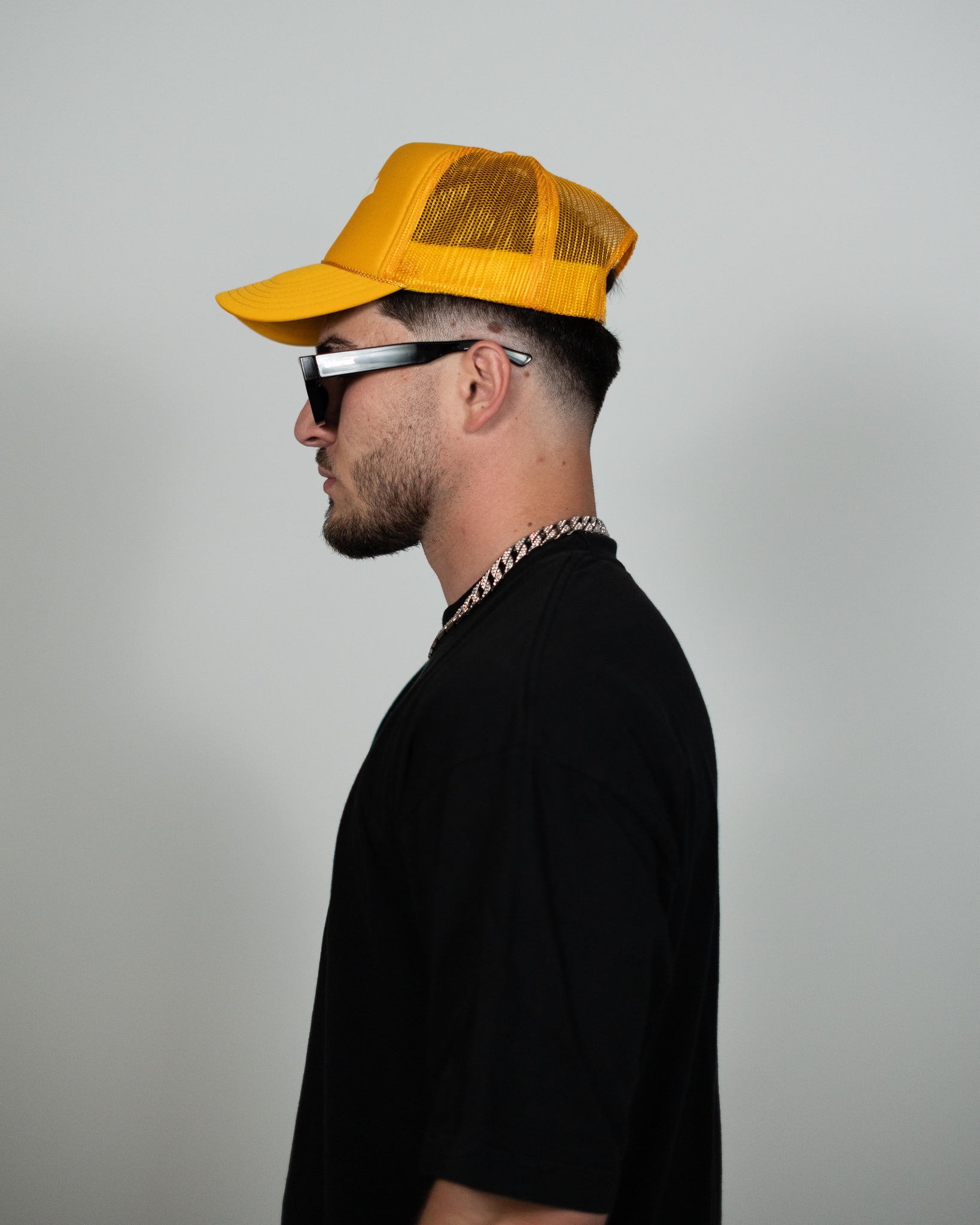 YELLOW TRUCKER HAT