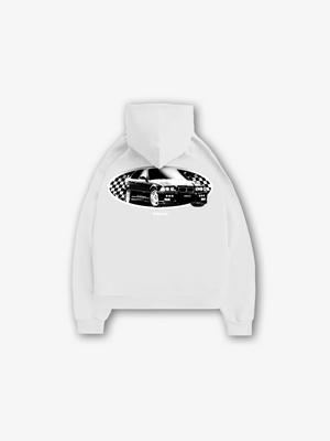 WHITE M HOODIE