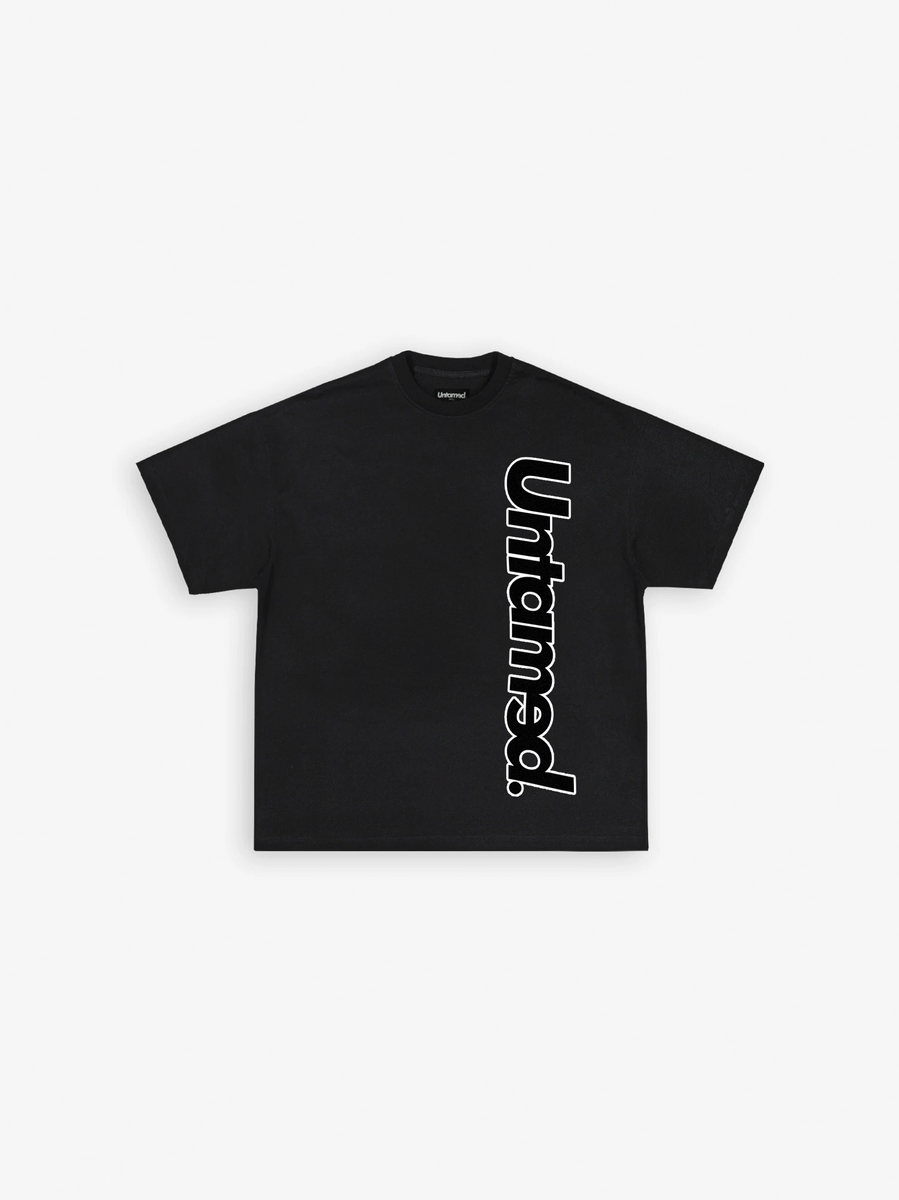 UNTAMED VERTICAL BLACK V2 TEE – Untamed