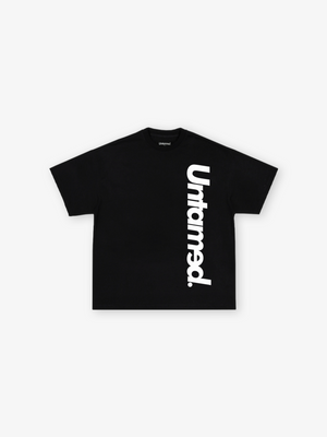 UNTAMED VERTICAL BLACK TEE