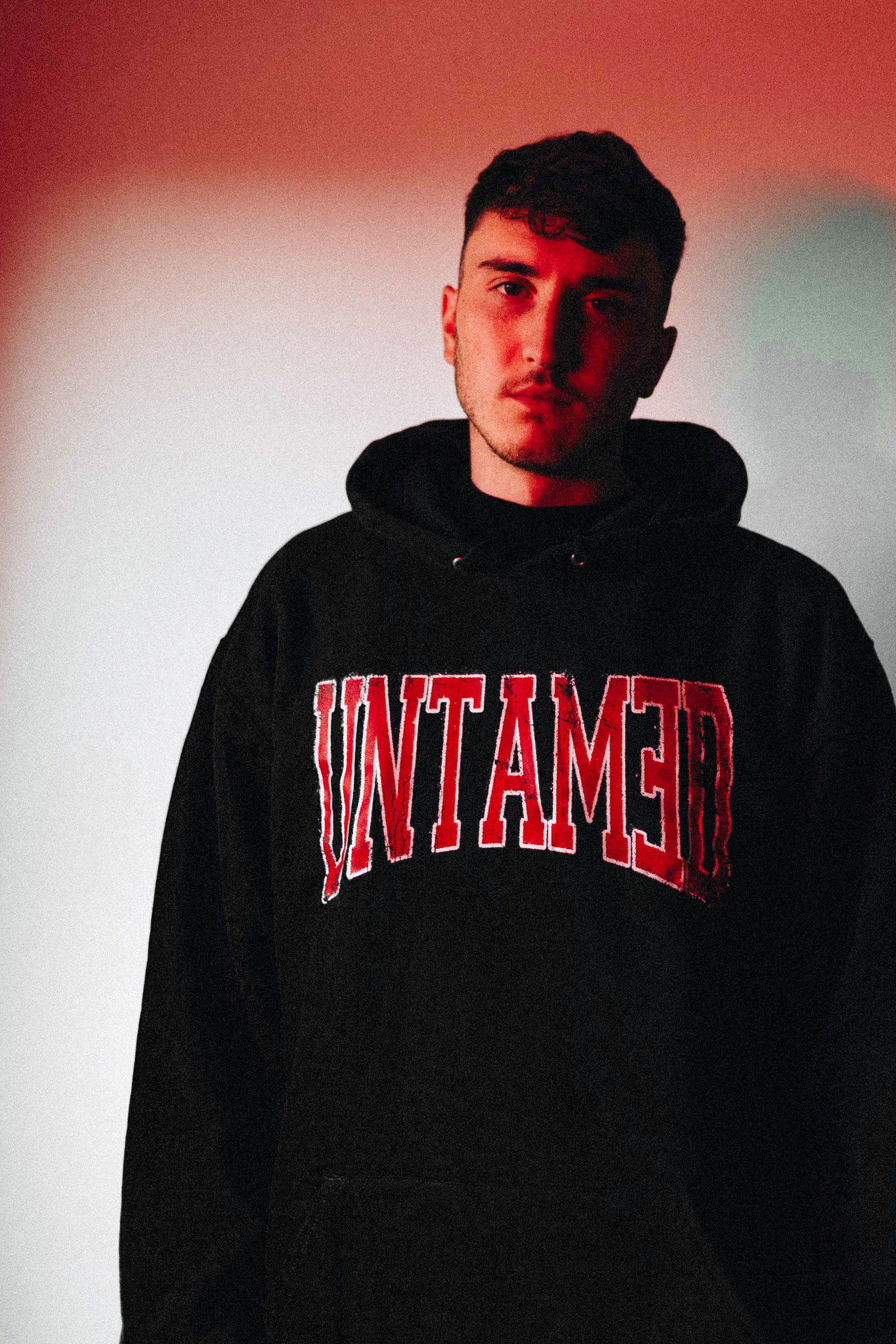 UNTAMED BLACK UNIVERSITY HOODIE