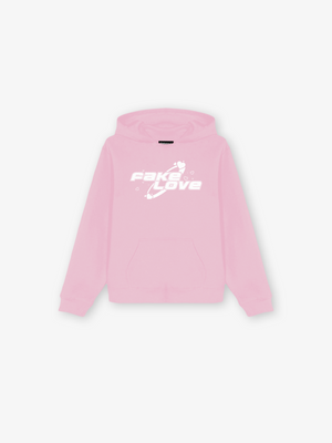 UNTAMED PINK FAKELOVE HOODIE