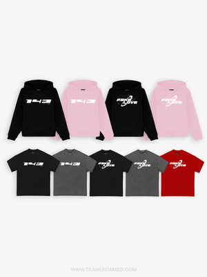 UNTAMED BLACK FAKELOVE HOODIE