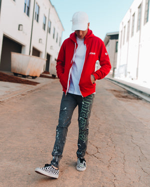Untamed Red World Champ Zip Hoodie