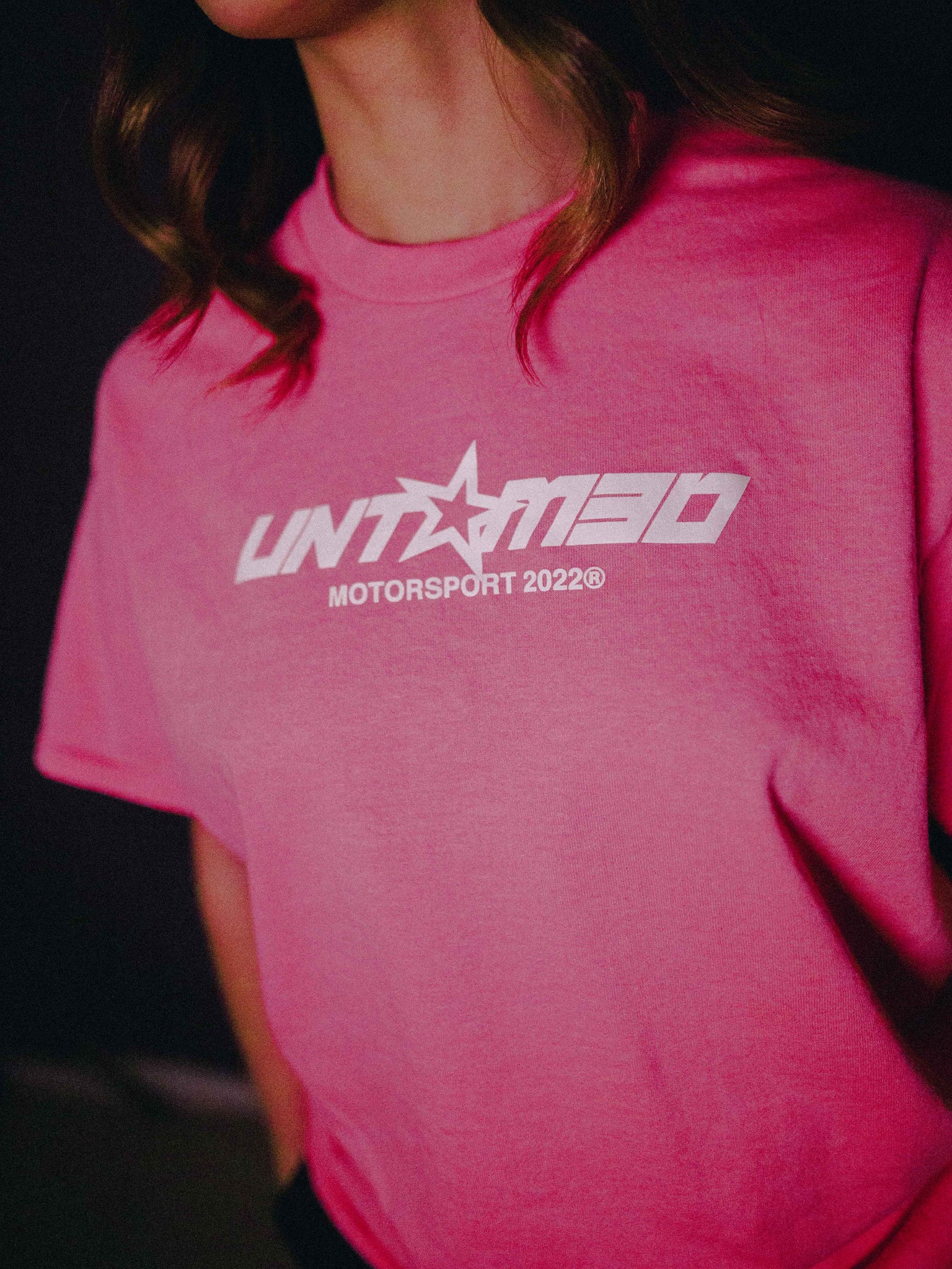 UNTAMED HYPER PINK MOTORSPORT TEE