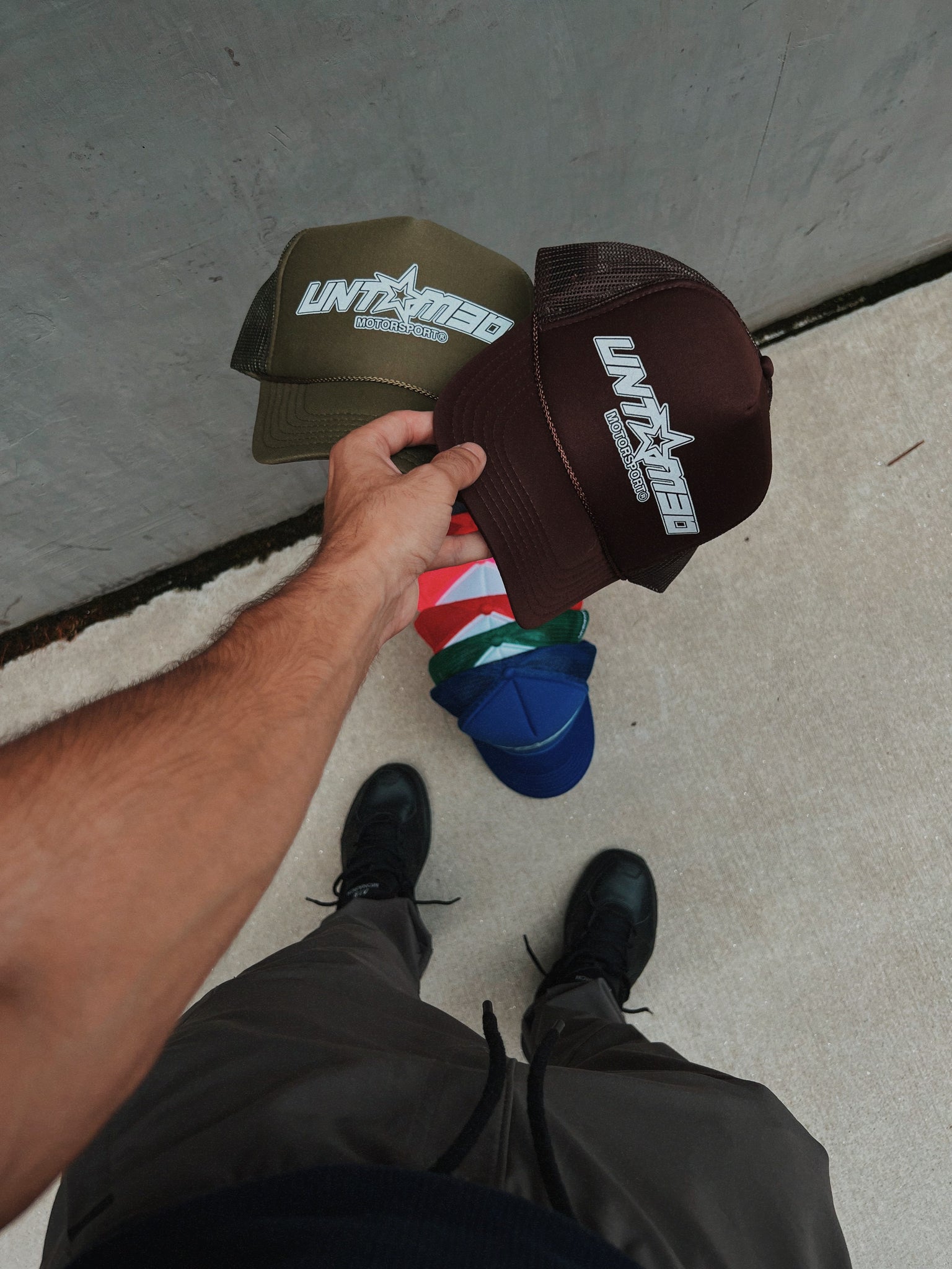 Untamed Motorsport Brown Trucker Hat