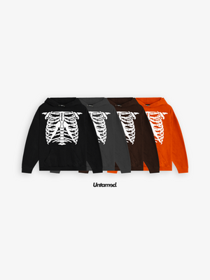 SKELETON HOODIE BROWN